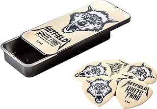 Étui pour médiators jim dunlop custom hetfield 1,14 mm blanc (ph122t114)