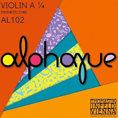Corde de violon thomas teck alphayue 1/4, âme en nylon 260 mm/10,2"