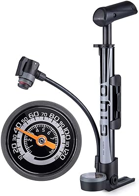 Mini pompe à vélo avec jauge pompe pneu de portable 120 psi air