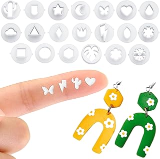 Coupeurs d'argile polymère pour boucles d'oreilles, un ensemble de 20 petits outils de coupe pour boucles d'oreilles en argile polymère pour la fabrication de bijoux, argile et plastique sous diverses formes de céramique et poterie pour la fabrication de bijoux (design élégant). Chez DIAYTAR COTE D'IVOIRE, nous croyons en l'importance de la satisfaction client, c'est pourquoi nous mettons tout en œuvre pour offrir une expérience d'achat en ligne exceptionnelle. Notre équipe de professionnels travaille sans relâche pour sélectionner les meilleurs produits et les présenter de manière claire et attractive. Nous sommes fiers de notre large gamme de produits qui conviennent à tous les goûts et budgets.