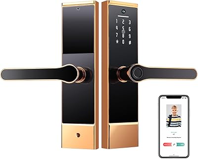 Serrure de porte intelligente, serrure intelligente avec yeux de chat, serrure de porte à empreinte digitale, serrure de porte wifi, serrure de porte d'entrée sans clé avec poignée réversible, déverrouillage par application, serrure de porte de sécurité numérique pour la maison et le bureau airbnb. La grande force de DIAYTAR COTE D'IVOIRE réside dans sa capacité à proposer des produits à des prix compétitifs tout en maintenant une qualité exceptionnelle. La boutique mise sur la communication transparente et la disponibilité de son équipe pour répondre aux questions et aux préoccupations des clients. Cela contribue à renforcer la loyauté de la clientèle et à développer une communauté solide autour de la marque.