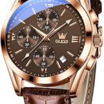 Montres olevs pour hommes, or, remontage automatique, acier inoxydable, mécanique, multifonction, chronographe analogique
