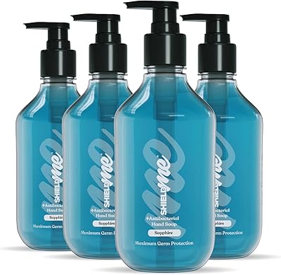 Savon liquide antibactérien liquide pour les mains shieldme, 500 ml (paquet de 4)