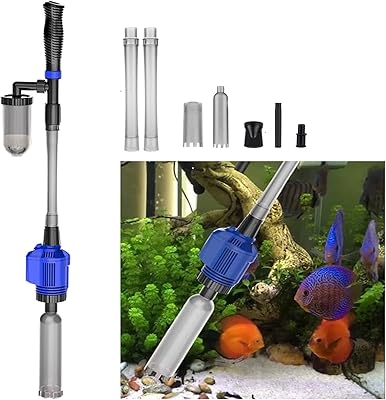 Nettoyeur électrique de gravier de sable d'aquarium 3 en 1 avec tube extensible