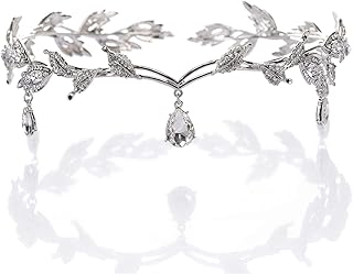 The white shop bandeau en forme de feuille de strass pour fête prénuptiale