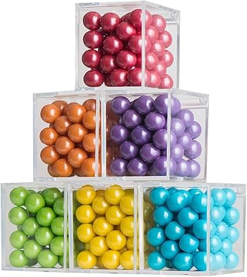 Fufo lot de 12 boîtes de rangement en plastique transparent avec couvercle à