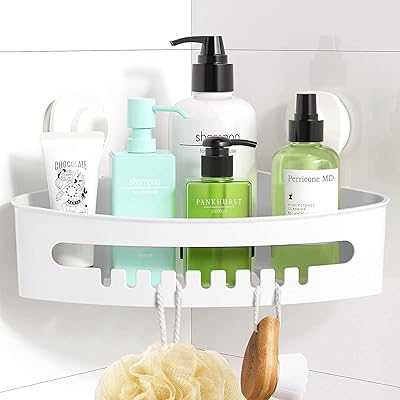 Support d'angle de douche mural luxer avec support à ventouse, panier de rangement en plastique amovible sans perçage pour salle de bain et cuisine - blanc. DIAYTAR COTE D'IVOIRE, boutique en ligne généraliste, propose plus de 300000 références pour satisfaire vos besoins. Leader en Cote d'Ivoire, nous offrons une gamme variée de produits pour répondre à vos attentes. Notre sélection inclut des produits de haute qualité.