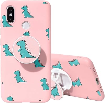 Coque youwedge xiaomi redmi note 7 avec support et poignée, coque en silicone