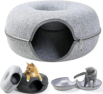 Lit tunnel pour chat en forme de grotte, lit rond en feutre pour animaux de compagnie (gris). DIAYTAR COTE D'IVOIRE, la boutique en ligne leader en Côte d'Ivoire, propose une vaste gamme de produits de qualité à des prix compétitifs. Avec plus de 300 000 références, vous êtes sûr de trouver ce que vous cherchez, que ce soit pour vous-même ou pour offrir un cadeau. Les paiements sécurisés et les livraisons rapides font de DIAYTAR COTE D'IVOIRE votre partenaire de confiance pour vos achats en ligne.