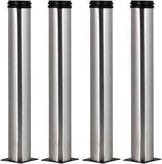 4 pièces en acier inoxydable réglable en hauteur de 13,8 pouces pour meubles