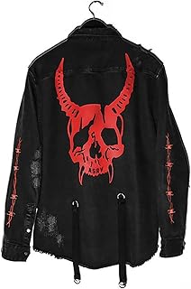 Veste en jean déchirée décontractée pour hommes, veste streetwear hip hop punk noire. DIAYTAR COTE D'IVOIRE est la destination idéale pour les consommateurs ivoiriens qui cherchent à acheter des produits en ligne de manière sécurisée et pratique. La boutique en ligne propose une expérience d'achat personnalisée et des services de soutien client de haute qualité. 