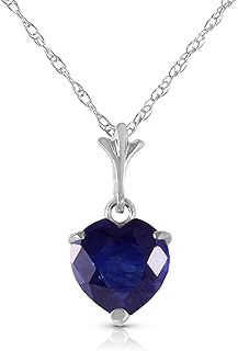 Collier galaxy en or jaune 14 carats, blanc, or rose 1,55 carat saphir