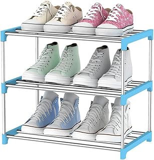 Étagère à chaussures sur pied armoire portable organisateur de rangement de chaussures