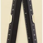 Règle midori en aluminium multicolore 30 cm noir (42254006)
