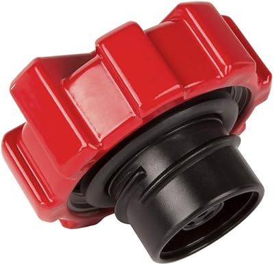 Bouchon de réservoir en aluminium rugged ridge elite 11229.12, rouge ; jeep wrangler
