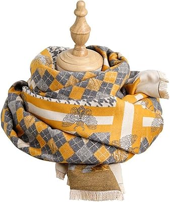 Châles enveloppants de style rétro, écharpe carrée, grand châle, automne-hiver, écharpe chaude épaisse