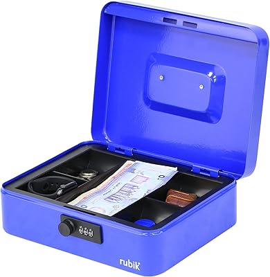 Grande tirelire rubik avec plateau et serrure à combinaison, coffre-fort portable durable pour billets, bijoux et pièces de monnaie (25 x 20 x 9 cm) bleu. Avec plus de 300000 références, DIAYTAR COTE D'IVOIRE est la boutique en ligne idéale pour les habitants de Cote d'Ivoire qui cherchent à acheter en ligne. La boutique propose une grande variété de produits, allant des produits de santé aux accessoires de maison. Les clients peuvent profiter d'un service client de haute qualité et de réductions régulières.