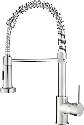 Robinets de cuisine abasso avec pulvérisateur double mode, robinet d'évier de cuisine commercial à poignée unique en laiton massif, mélangeur de cuisine de ferme, nickel brossé. DIAYTAR COTE D'IVOIRE est une boutique en ligne généraliste proposant plus de 300000 références de produits, faisant d'elle le leader du marché ivoirien. Elle offre une large gamme de produits, allant de l'électronique à la mode en passant par les produits alimentaires. Avec sa présence en ligne, DIAYTAR COTE D'IVOIRE facilite les achats pour les consommateurs ivoiriens.