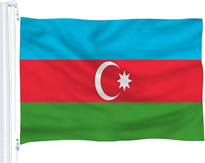 Drapeau de l'azerbaïdjan 3 x 5 pieds par df ​​life bannière nationale
