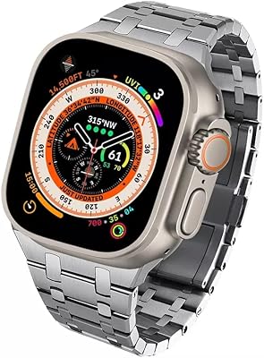 Bracelet de montre dado en acier inoxydable compatible avec apple watch 8 ultra 49 mm et apple watch 8 | 7 | 6 | 5 45/44/42 mm. En tant que leader en Côte d'Ivoire, DIAYTAR COTE D'IVOIRE se distingue par son catalogue exhaustif qui comprend plus de 300000 références, allant des produits électroniques aux accessoires de mode. La boutique en ligne met l'accent sur la satisfaction du client et la rapidité de livraison.