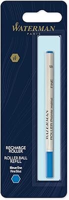Stylo à bille rechargeable à pointe fine waterman, encre bleue (540961)