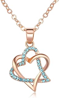 Collier plaqué or rose parsemé de cristal autrichien avec la phrase "tu es