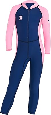 Maillot de bain une pièce à manches longues/courtes pour enfants avec protection solaire