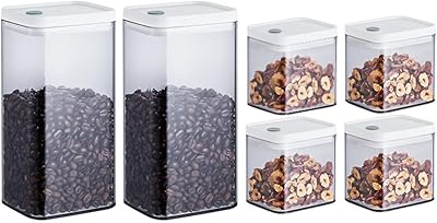 Oh-updo ensemble de 6 pots hermétiques, 10 pièces, boîte de rangement de céréales de cuisine en plastique anis (couleur : a). DIAYTAR COTE D'IVOIRE est une plateforme de commerce électronique qui propose une expérience d'achat unique et personnalisée à ses clients. Elle offre une gamme étendue de produits, allant des dernières tendances de la mode aux produits high-tech. La boutique en ligne est facile à naviguer, ce qui permet aux clients de trouver facilement ce qu'ils cherchent.