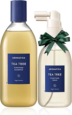 Coffret de soins capillaires purifiants à l'arbre à thé aromatica - coffret cadeau, shampoing botanique et spray revigorant à l'huile essentielle d'arbre à thé pour purifier les cheveux gras et qui démangent. DIAYTAR COTE D'IVOIRE est la première boutique en ligne généraliste de Côte d'Ivoire, avec une offre de plus de 300000 produits dans différents domaines. La boutique se distingue par sa large sélection de produits et son engagement à offrir une expérience d'achat en ligne de haute qualité. Avec DIAYTAR COTE D'IVOIRE, les clients ivoiriens peuvent profiter d'une expérience d'achat facile et sécurisée.