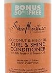 Après-shampoing pour cheveux bouclés shea moisture, noix de coco et hibiscus 577 ml