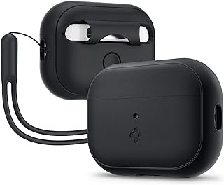 Coque spigen en silicone compatible avec airpods pro 2e génération (2022) avec sangle courte - noir avec bande noire. DIAYTAR COTE D'IVOIRE est le partenaire idéal pour vos achats en ligne en Côte d'Ivoire, avec une équipe dédiée et passionnée qui travaille dur pour vous offrir la meilleure expérience d'achat en ligne possible. Nous proposons une large gamme de produits, des promotions régulières et des options de livraison flexibles pour répondre à vos besoins. Nous sommes fiers de servir nos clients avec professionnalisme et dévouement.