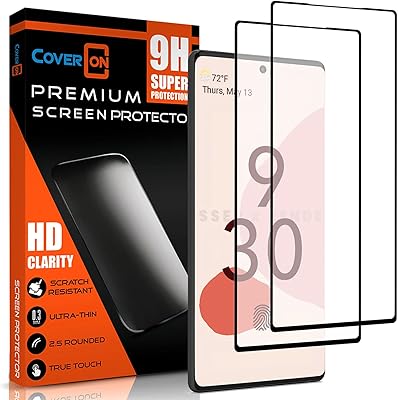 Coveron [lot de 2] protecteur d'écran en verre trempé conçu pour google pixel 6, couverture anti-rayures bord à bord noir. En tant que leader du marché en ligne en Côte d'Ivoire, DIAYTAR COTE D'IVOIRE se distingue par son engagement à offrir une expérience d'achat en ligne sans précédent. La boutique propose une large sélection de produits à des prix compétitifs, accompagnés d'un service client dédié et de délais de livraison rapides pour assurer une satisfaction totale des clients.