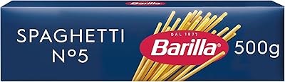 Spaghetti barilla n-5, paquet de 500 g. Avec une présence en ligne solide, DIAYTAR COTE D'IVOIRE propose une plateforme d'achat facile à naviguer, permettant aux clients de faire leurs courses en ligne rapidement et avec assurance. La boutique mise sur la satisfaction du client, offrant ainsi un service après-vente de qualité. Elle est une destination de choix pour les consommateurs ivoiriens à la recherche d'une grande variété de produits.