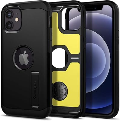 Coque spigen tough armor conçue pour iphone 12 mini avec mousse à fort