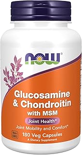 Now foods, glucosamine et chondroïtine avec msm, 180 capsules