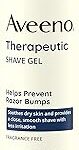 Gel à raser thérapeutique aveeno l'avoine et la vitamine e pour aider prévenir