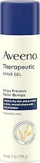Gel à raser thérapeutique aveeno l'avoine et la vitamine e pour aider prévenir