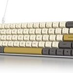 Clavier de jeu mécanique fogoraden 60% avec rétroéclairage rvb, petit filaire 68 touches