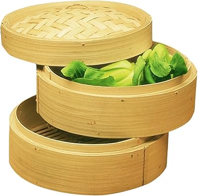 Cuiseur vapeur en bambou dimsum high tea 15 cm, taille personnelle - 2