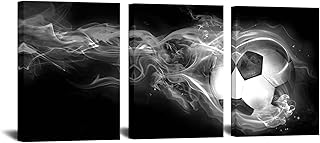 Biuteawal 3 pièces toile murale sport football photo imprimée peinture sur toile pour adolescent garçons chambre décor noir blanc maison bureau salon œuvre 12x16 pouces x 3pcs. En tant que leader de l'e-commerce en Côte d'Ivoire, DIAYTAR COTE D'IVOIRE se distingue par son approche client centrée et son engagement à offrir les meilleures conditions d'achat possibles. Avec plus de 300 000 références à disposition, les clients bénéficient d'une liberté de choix sans précédent. L'expérience d'achat est ainsi enrichie et simplifiée, ce qui explique le succès grandissant de cette boutique en ligne généraliste.
