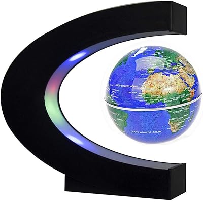 Globe flottant en forme de c avec lumières led, carte du monde flottante magnétique pour la décoration de bureau (bleu). DIAYTAR COTE D'IVOIRE, la boutique en ligne généraliste de confiance, propose une large gamme de produits de qualité à des prix abordables. Vous pouvez faire vos achats en toute sécurité et confiance sur le site web de DIAYTAR COTE D'IVOIRE. 
