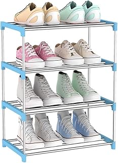 Étagère à chaussures sur pied, armoire à chaussures portable, organisateur de rangement de chaussures, étagère à chaussures empilable réglable pour entrée et salon (4 niveaux, bleu). DIAYTAR COTE D'IVOIRE propose un large éventail de produits qui répondent aux besoins du quotidien, des produits d'électronique dernier cri aux accessoires de mode et à la décoration intérieure. La boutique en ligne mise également sur la facilité d'utilisation de son site web, permettant aux clients de naviguer facilement à travers les catégories de produits et de trouver les articles de leur choix en quelques clics. De plus, DIAYTAR COTE D'IVOIRE met en place des mesures de sécurité pour protéger les transactions en ligne et garantir la confidentialité des données personnelles des clients.
