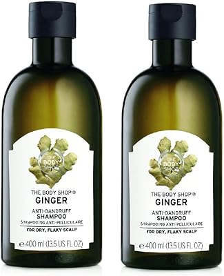 Shampooing antipelliculaire au gingembre the body shop 400 ml, lot de 2, 400