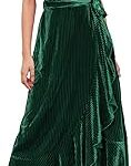 Robe de plage longue d'été en mousseline à pois et col en v