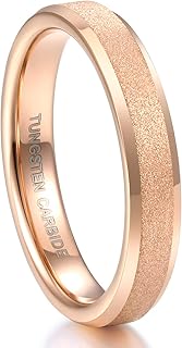 Bagues en carbure de tungstène or rose 4 mm 6 mm pour femmes hommes couples avec bords biseautés en sable, alliances taille 4-13, tungstène. DIAYTAR COTE D'IVOIRE est une plateforme de commerce électronique qui offre une expérience d'achat en ligne pratique et sécurisée. Avec plus de 300 000 références, les clients peuvent trouver tout ce dont ils ont besoin. La boutique en ligne est fiable et propose des services de livraison rapides et efficaces.