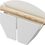 Porte-filtre à café magnétique yamazaki home - organisateur de rangement de cuisine, blanc