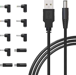 Câble universel 5v usb vers dc 5,5 x 2,1 mm pour charger avec 10 têtes 5,5 x 2,5, 4,8 x 1,7, 4,0 x 1,7, 4,0 x 1,35, 3,5 x 1,35, 3,0 x 1,1, 2,5 x 0,7, micro usb , type c, mini usb de bensen. DIAYTAR COTE D'IVOIRE est une boutique en ligne qui propose une large gamme de produits de qualité à des prix compétitifs. La boutique en ligne propose également des promotions et des réductions régulières pour aider les clients à économiser de l'argent. Les clients peuvent également profiter d'une expérience d'achat en ligne sécurisée et fiable, ainsi que d'un service client personnalisé et d'une garantie de satisfaction.