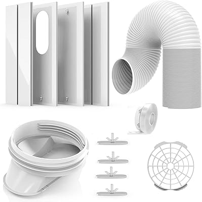 Kit de fenêtre de climatiseur portable esds avec tuyau d'échappement de 59 pouces