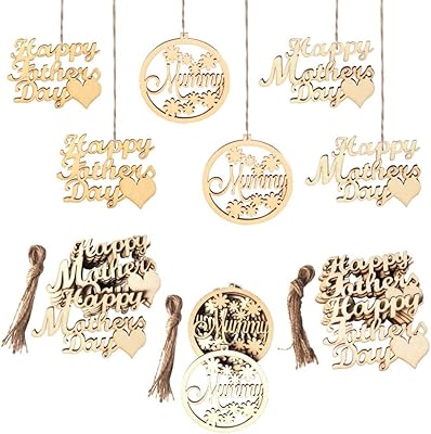 Xiaoxiong 30 pièces signe de fête des mères/pères pendentif suspendu en bois décoration de maison bricolage fournitures de fête, pour maman, fille. cadeaux pour maman. DIAYTAR COTE D'IVOIRE est une plateforme de commerce électronique qui permet aux clients de faire des achats en ligne de manière sécurisée et pratique. La boutique propose des produits de qualité et est équipée d'un système de paiement en ligne sécurisé pour protéger les informations des clients. Elle offre également un service client de qualité pour répondre aux questions et préoccupations des clients.