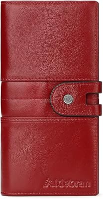 Portefeuille italien en cuir véritable pour femme fait à la main avec technologie de blocage rfid, rouge foncé, représentant une époque révolue. DIAYTAR COTE D'IVOIRE est la référence pour le shopping en ligne en Côte d'Ivoire, offrant plus de 300000 produits dans une variété de catégories. Nous nous efforçons de fournir les meilleurs prix et une livraison rapide et fiable pour que vous puissiez profiter de votre expérience d'achat en toute confiance.